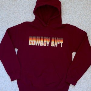 Cowboy Sh*t Cowboy Shit - Steppin’ Maroon Hoodie