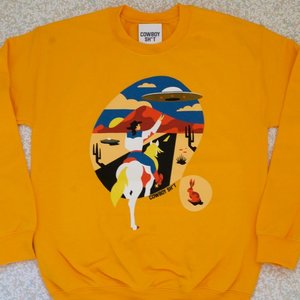 Cowboy Sh*t Cowboy Shit - Space Cowboy Gold Sweatshirt