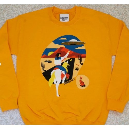 Cowboy Sh*t Cowboy Shit - Space Cowboy Gold Sweatshirt