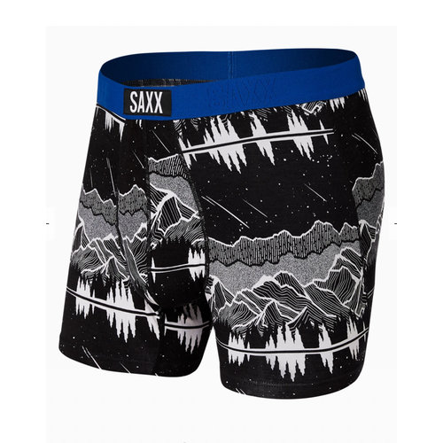 SAXX SAXX Vibe Super Soft Boxer Brief - Black Glacier Skies - SXBM35 GSB SAXX SAXX Vibe Super Soft Boxer Brief - Black Glacier Skies - SXBM35 GSB