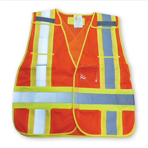 Big K Mesh Safety Vest Orange BK101ORG Big K Mesh Safety Vest Orange BK101ORG