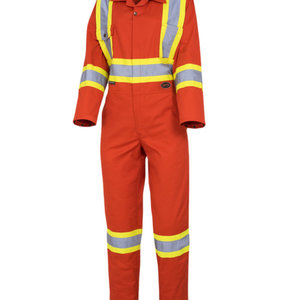 Pioneer Pioneer Women's Safety Poly/Cotton Coverall 7 oz. Orange 5514W - LARGE ONLY