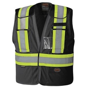 Pioneer Pioneer HIVis Safety Tear Away Vest 6933BK-V1021470