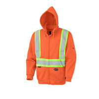 Pioneer Flame Resistant/ Arc Rated Heavyweight Hi-Vis Hoodie - Orange 338SF