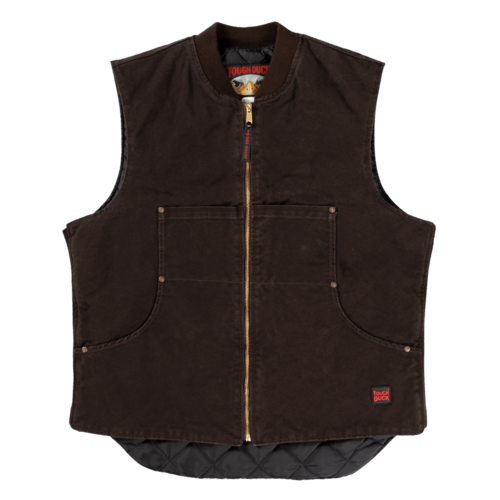 Tough Duck Tough Duck Quilt Lined Dark Brown Vest 193716