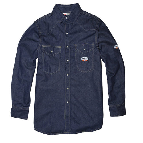 Rasco Rasco FR Light Weight  FR1021DN Denim Work Shirt