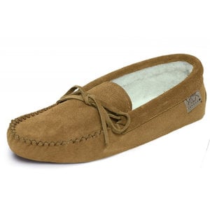 Eugene Cloutier Eugene Cloutier Mens Dark Tan Suede Moccasin 749DKTM