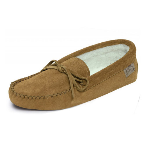 Eugene Cloutier Eugene Cloutier Mens Dark Tan Suede Moccasin 749DKTM