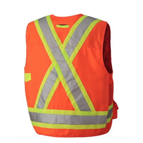 Pioneer Pioneer High-Vis Orange Surveyors Vest 6692