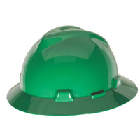 MSA Hard Hat V-Gard Fas-Trac Green 475370