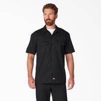 Dickies Mens Short Sleeve Work Shirt Original Fit Black 1574BK