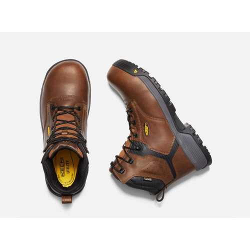 KEEN Keen Men’s CSA Chicago 6” WP Carbon Fibre Tobacco/Black 1024202 EE