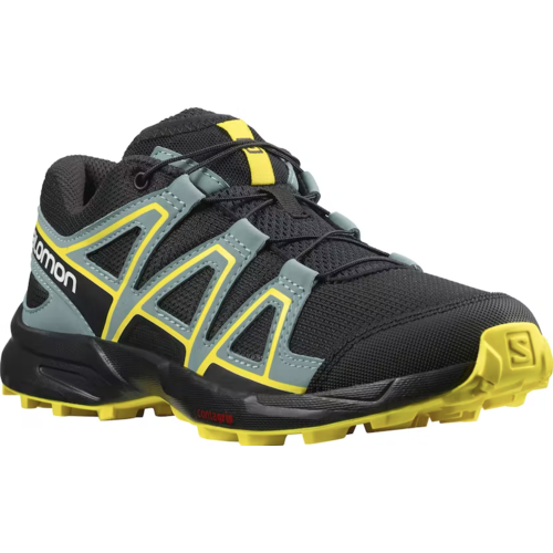 Salomon Salomon Kids Youth Speedcross J Running Shoes Black/Yellow 414471