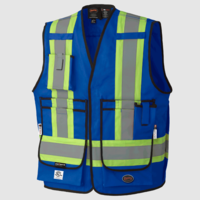 Pioneer FR 7oz Hi-Vis Surveyor Vest Blue