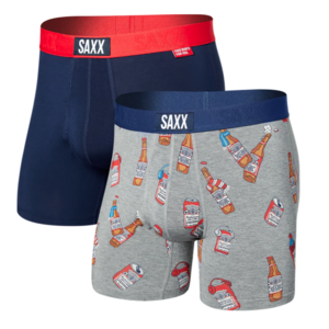 SAXX SAXX Ultra Boxer Brief Fly Winter Gear/Midnight Blue SXPP2U WGB