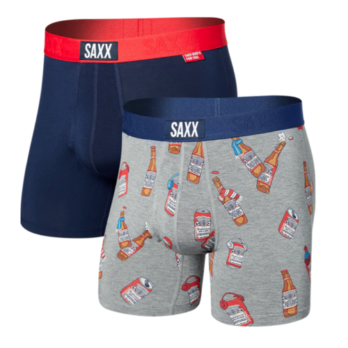 SAXX SAXX Ultra Boxer Brief Fly Winter Gear/Midnight Blue SXPP2U WGB