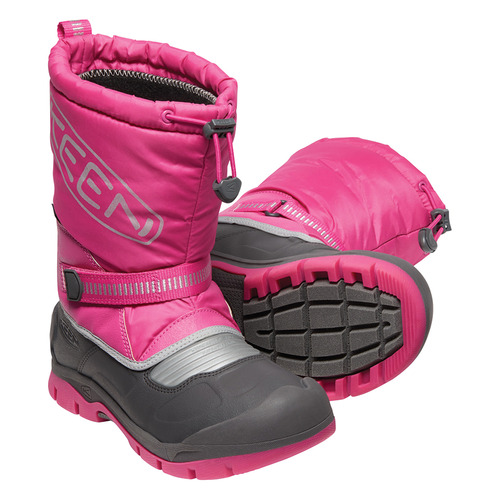 KEEN Keen Big Kids' Snow Troll WP Fuchsia Purple / Silver Snow Boots 1026754