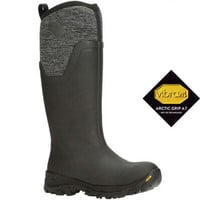 Muck Women’s -50 Arctic Ice Tall Grey + Vibram Arctic Grip Asvta-100