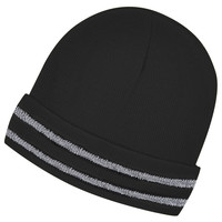 Pioneer Lined Toque With Reflective Stripe - Black - O/S - 5667