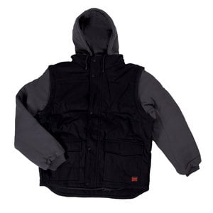 Tough Duck Tough Duck Zip-Off Sleeve Jacket Black I8A216