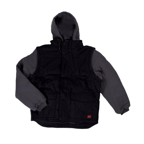 Tough Duck Tough Duck Zip-Off Sleeve Jacket Black I8A216