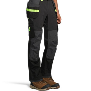 Forcefield Hi Vis Safety Tricot Traffic Pants with Vented Legs and Elastic  Waist