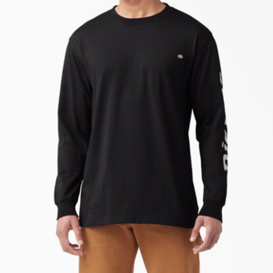 Dickies Dickies Mens Graphic Long Sleeve Tee - Black - WL22BKBK