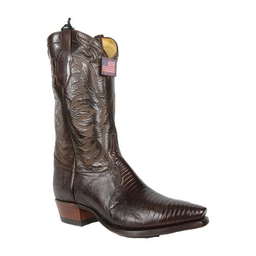 Tony Lama Tony Lama Chocolate Lizard Cowboy Boot J9304