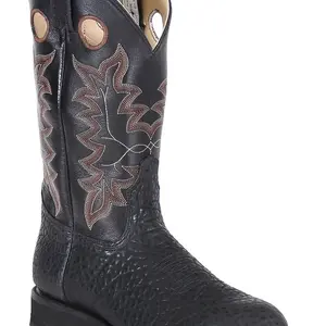 Canada West Canada West Brahma Men's Spongy Roper Bullhide/Black Round Toe 3E 7026