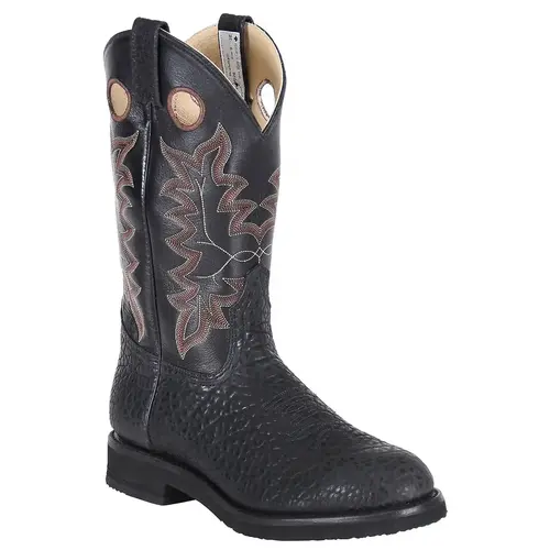 Canada West Canada West Brahma Men's Spongy Roper Bullhide/Black Round Toe 3E 7026