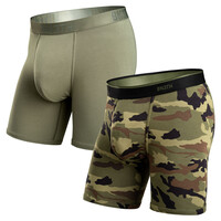 BN3TH - Men’s Classic Boxer Brief - 2 Pack - Pine/Camo Green M119001-1128