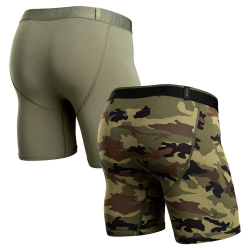 BN3TH BN3TH - Men’s Classic Boxer Brief - 2 Pack - Pine/Camo Green M119001-1128