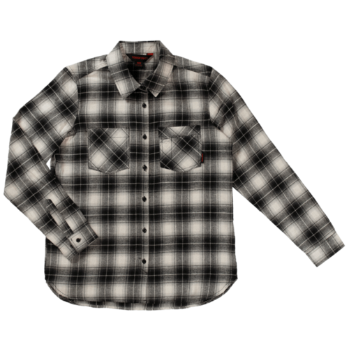 Tough Duck Tough Duck Women’s Lined Flannel Shirt - Grey/Black - I93001