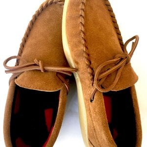 Eugene Cloutier Laurentian Chief Men’s Moccasins - Dark Tan Suede - 51008DKTM