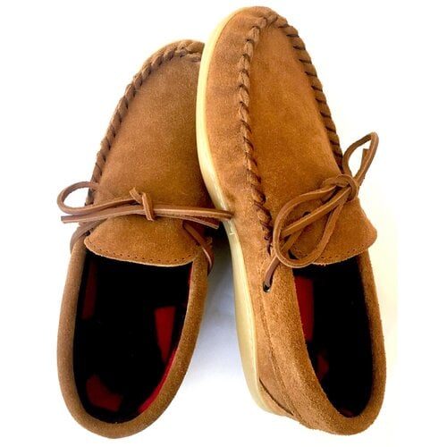 Eugene Cloutier Laurentian Chief Men’s Moccasins - Dark Tan Suede - 51008DKTM