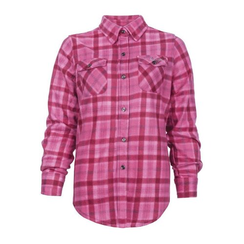 P&F P&F Women’s Plaid Flannel Shirt -Raspberry - PF420