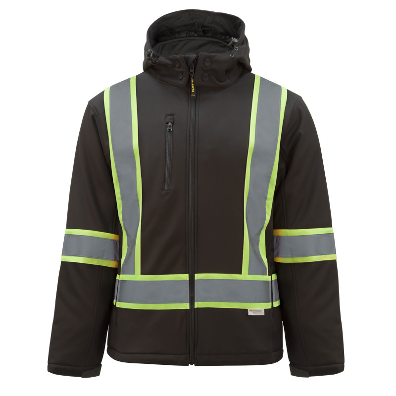 Forcefield Hi Vis Safety Anorak Pullover Softshell