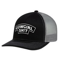 Cowboy Shit - Cowgirl Banner Black/Slate Curved Brim Hat 153