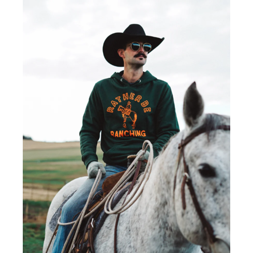 Cowboy Sh*t Cowboy Shit - Rather be Ranching - Forest Hoodie - 132