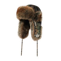 Ganka Camo Synthetic Fur Hunting Hat 74-PH-22-MO