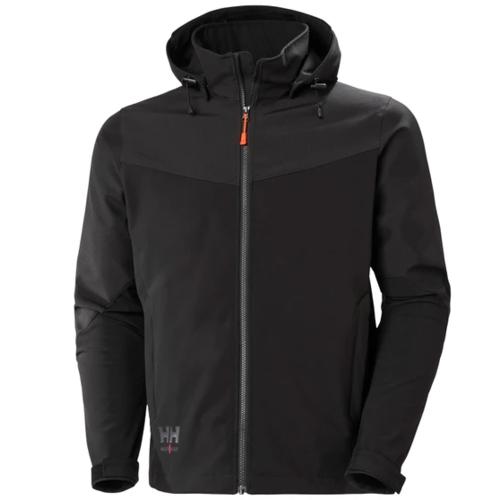 Helly Hansen Helly Hansen Men's Softshell Work Jacket 74290 Oxford Poly Hooded Waterproof and Breathable