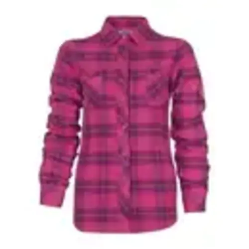 P&F P&F Women’s Plaid Flannel Shirt -Raspberry - PF420