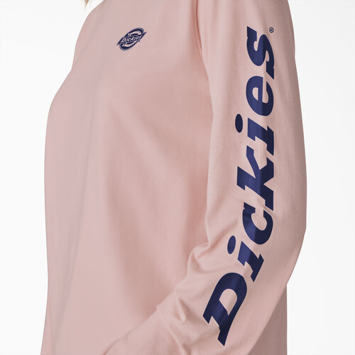 Dickies Dickies Women's Knit Logo Sleeve T-Shirt - FL44RP2W - Peach Whip