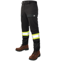 Tough Duck Men's Comfort Fit Free Stretch Safety Jogger - Black - SP101