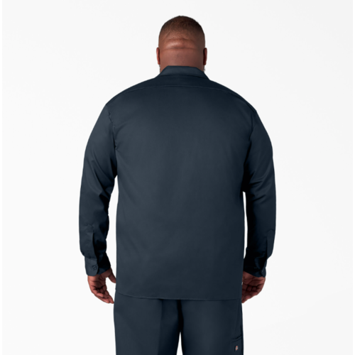 Dickies Dickies Men's Long Sleeve Twill Work Shirt - Dark Navy - 574DN