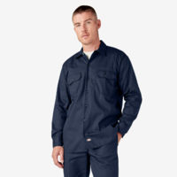 Dickies Men's Long Sleeve Twill Work Shirt - Navy - 574NV