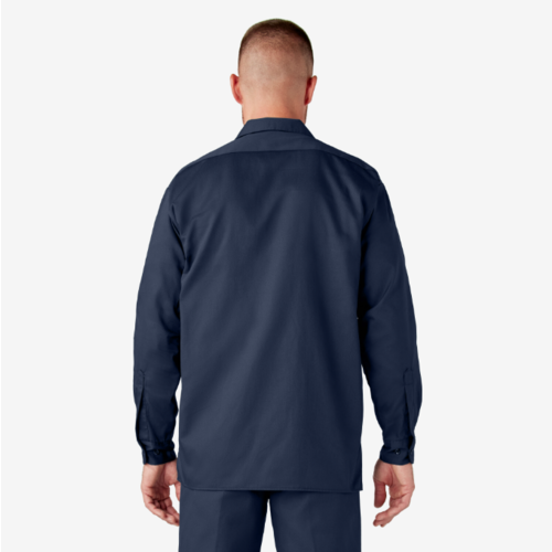 Dickies Dickies Men's Long Sleeve Twill Work Shirt - Navy - 574NV