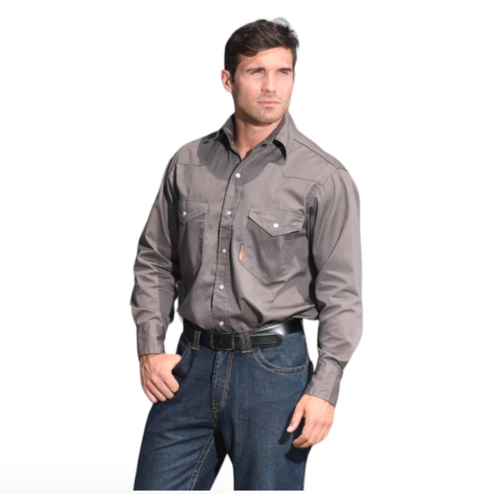 Rasco Rasco Lightweight Fr Snap Shirt - Fr1003GY - Gray
