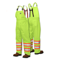 Work King Uninsulated Hi-Vis Rain Bib Yellow S37721