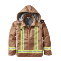 Rasco FR3507CBN Canvas Hooded Bomber Jacket With CSA Trim